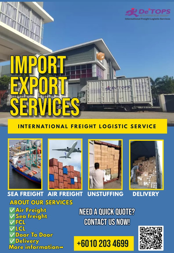 De’TOPS Express – Your Reliable Freight Forwarding & Logistic Partner in Malaysia
